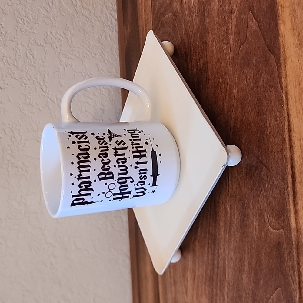 Pharmacist Because Hogwarts Wasn't Hiring" Coffee Tea Mug Harry Potter EUC